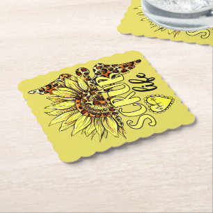 Posavasos De Papel Viviendo La Vida De Scrub Enfermera De Leopardo De