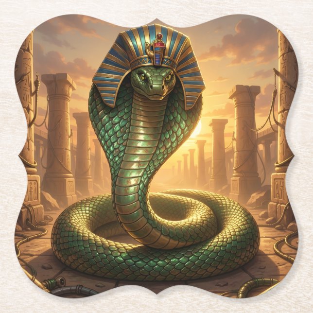 Posavasos De Papel Wadjet – Ägyptische Schlangengöttin´6 (Anverso)