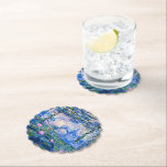 Posavasos De Papel Water Lilies, 1919, de Claude Monet,<br><div class="desc">La famosa pintura de Claude Monet Water Lilies,  1919. Vea también colores sólidos coincidentes,  púrpura rosada y azul Monet.</div>