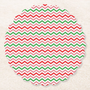 Posavasos De Papel Watermelon Summer Zigzag Stripes Pattern-56209