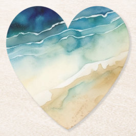 Posavasos De Papel Waves del océano playa