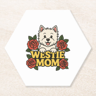 Posavasos De Papel Westie Mom