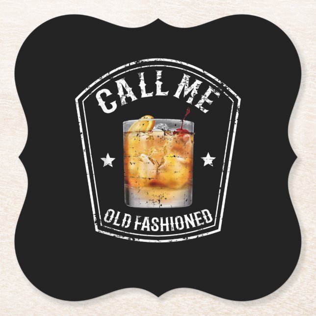 Posavasos De Papel Whisky me llama viejo (Anverso)