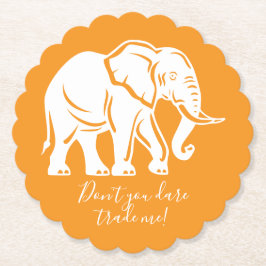 Posavasos De Papel White Elephant Gag Gift