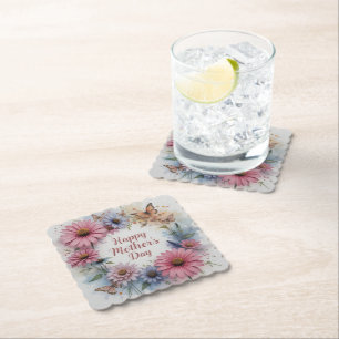Posavasos De Papel Wildflowers Happy Mother's Day