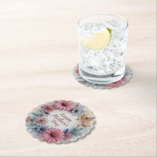Posavasos De Papel WildFlowers Happy Mother's Day