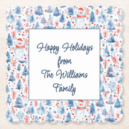 Posavasos De Papel Winter Wonderland