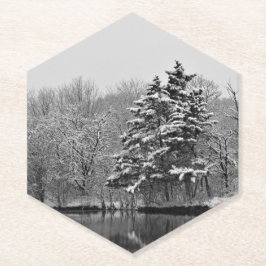 Posavasos De Papel Winter Wonderland