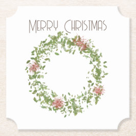 Posavasos De Papel Wreath Coasters - Navidades