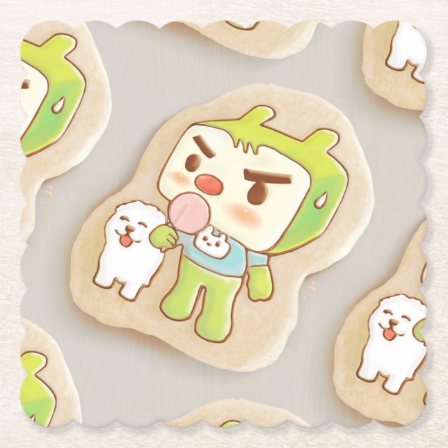 Posavasos De Papel XiaoTieJun Gritando cookies (Anverso)