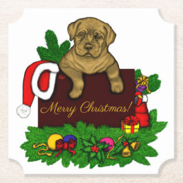 Posavasos De Papel XMas Puppy