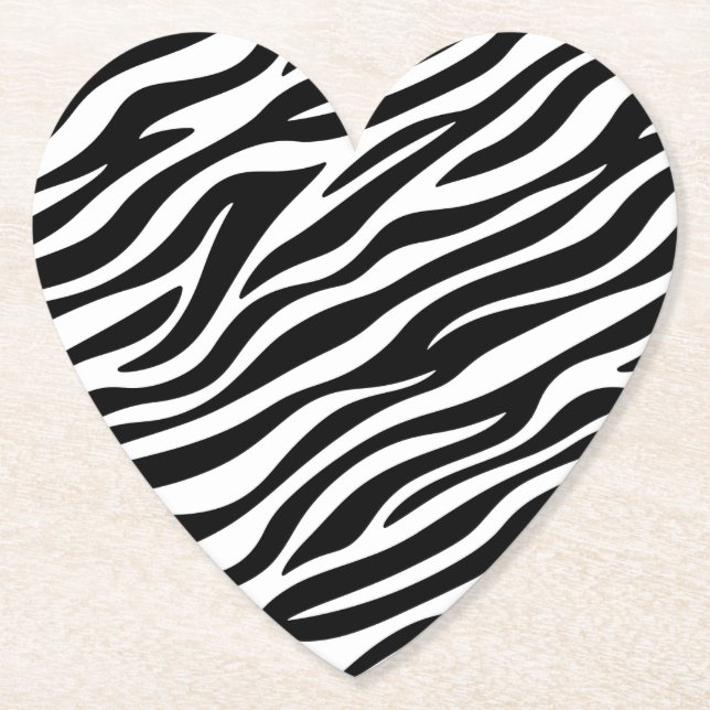 Posavasos De Papel Zebra Stripes Seamless Pattern Animal Print-60492 (Anverso)