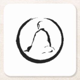 Posavasos de papel Zen Buda Meditando