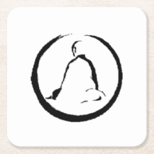 Posavasos de papel Zen Buda Meditando