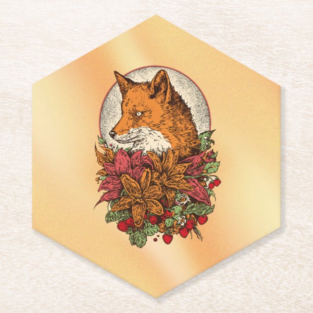 Posavasos De Papel Zorro (Anverso)