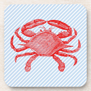 Posavasos de picnic de cangrejo de mariscos de ver
