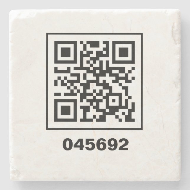 Posavasos De Piedra 045692 mensaje secreto codificado QR (Anverso)
