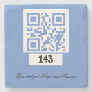 Posavasos De Piedra 143 mensaje secreto de código QR, descodificarlo, 