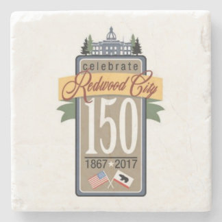 Posavasos De Piedra 150o aniversario de Redwood City