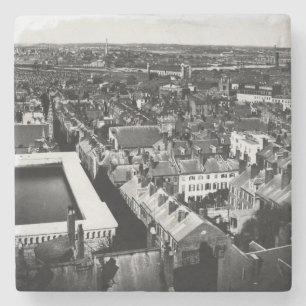 Posavasos De Piedra 1859:  La ciudad de Boston, Massachusetts
