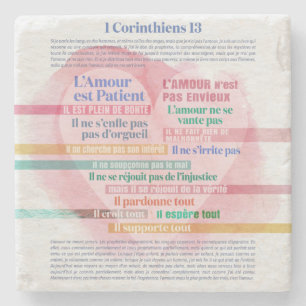 Posavasos De Piedra 1 Corinthiens 13, Hymne à l'Amour