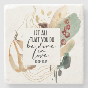 Posavasos De Piedra 1 Corintios 16:14 Que todo lo que hagas sea amor
