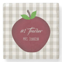 #1 Profesor Red Apple Drink Coaster