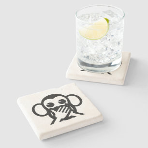 Posavasos De Piedra 3 Monos Sabios Iwazaru 言 わ ざ る No Hablar Emoji Mal