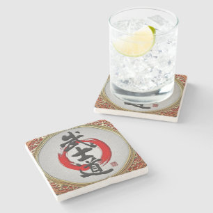 Posavasos De Piedra [410] Caligrafía japonesa - Bushido