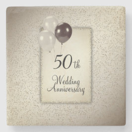 Posavasos De Piedra 50.º Aniversario Boda