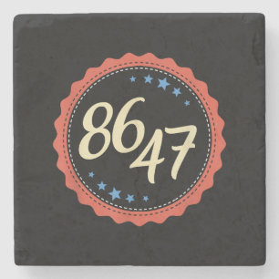 Posavasos De Piedra 86 47 Anti Trump Gracioso