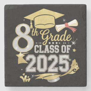 Posavasos De Piedra 8.º Grado De Graduación De 2025