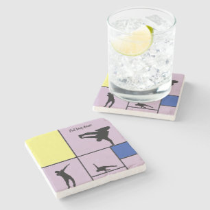 Posavasos De Piedra A Piet le encanta bailar Mondrian Street Hiphop St
