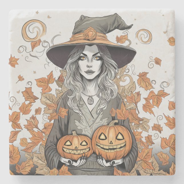 Posavasos De Piedra A witch's love (Anverso)