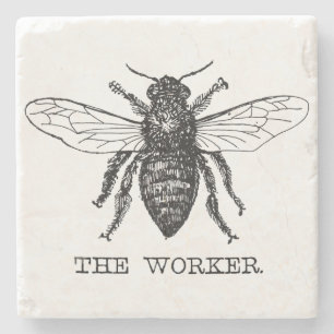 Posavasos De Piedra Abee Worker Honey Black Bumblebee