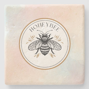 Posavasos De Piedra Abeja Melífera