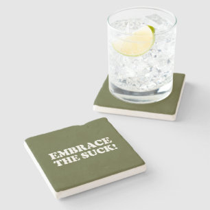 POSAVASOS DE PIEDRA ¡ABRAZCA EL SUCK!