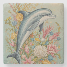 Posavasos De Piedra Abrazo oceánico