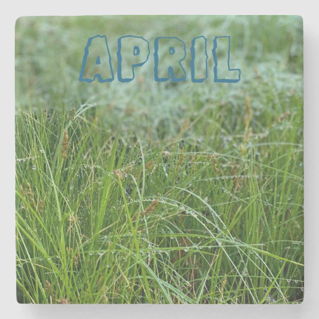 Posavasos De Piedra Abril (Anverso)