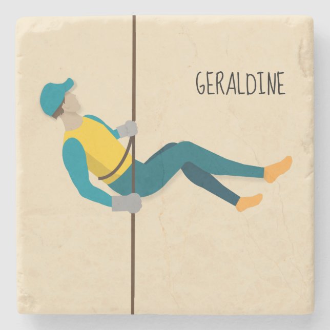Posavasos De Piedra Abseiling (Anverso)