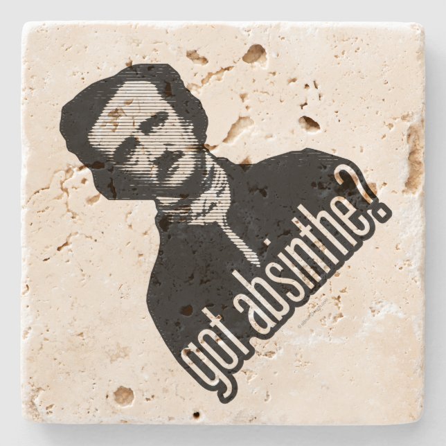 Posavasos De Piedra ¿Absinthe? escayola (Anverso)