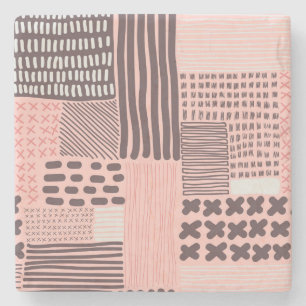 Posavasos De Piedra abstracto moderno: textura inmaculada.