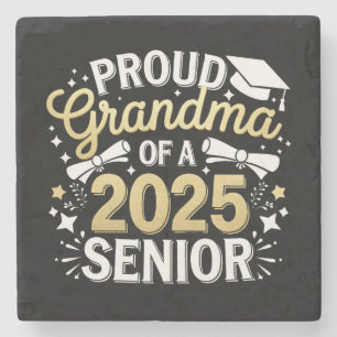 Posavasos De Piedra Abuela Orgullosa De Un Graduado 2025 Graduación Do