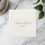 Posavasos De Piedra Abuelo minimalista EST 2025 | Nuevo regalo de abue<br><div class="desc">Celebra un momento atemporal con esta hermosa montaña de piedra del abuelo EST 2025. Perfecto para el recién ascendido abuelo, esta elegante y duradera montaña de mármol cuenta con un elegante guión manuscrito que añade encanto a cualquier mesa baja, oficina o cueva masculina. Un regalo para las invitaciones de bebé,...</div>