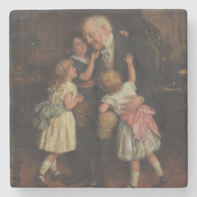 Posavasos De Piedra Abuelo (por Joseph Clark) (Anverso)