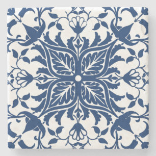 Posavasos De Piedra Acanthus europeo deja la tela