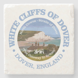 Posavasos De Piedra Acantilados blancos de Dover (rd)
