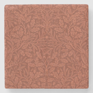 Posavasos De Piedra Acorns y hojas de roble (por William Morris)