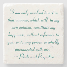 Posavasos De Piedra Actuar de forma que constituya felicidad Jane Aust