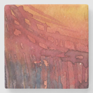 Posavasos De Piedra Acuarela abstracta 3